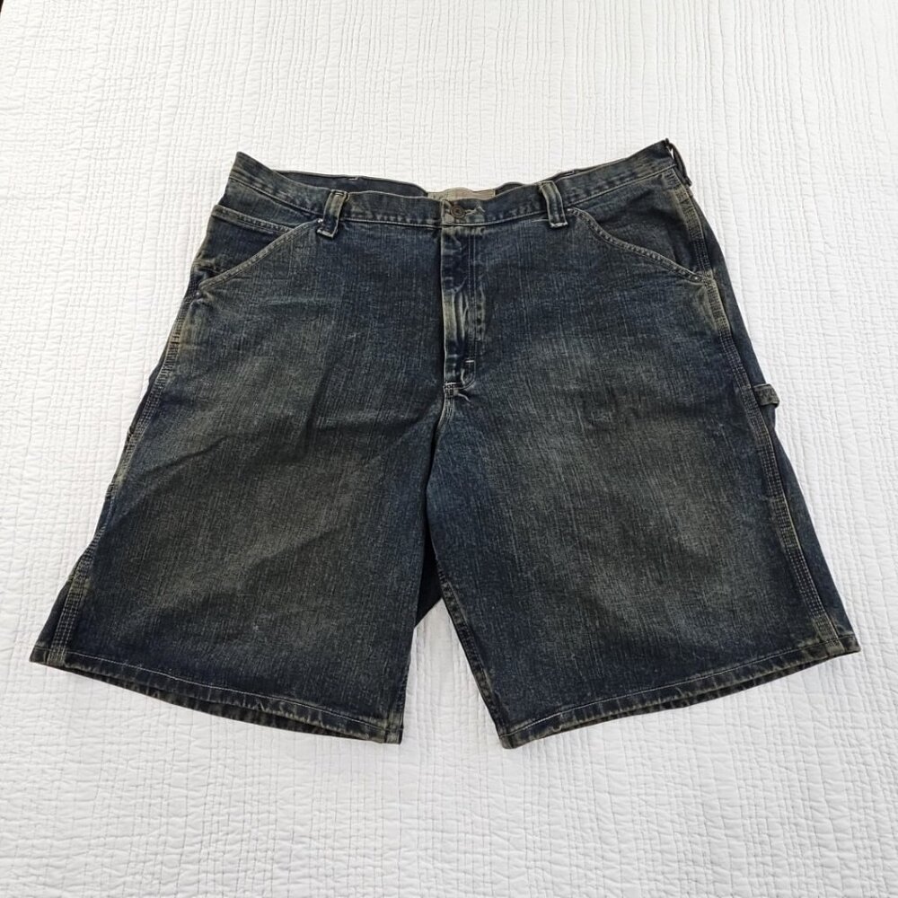 Lee Dungarees Carpenter Shorts Men's 42 Acid Wash 11" Inseam‎ EUC 2198134